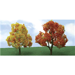 JTT 92219 N Deciduous Autumn Trees Pro Elite 2 to 2-1/4" Pkg 4 