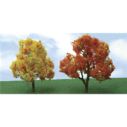 JTT 92219 N Deciduous Autumn Trees Pro Elite 2 to 2-1/4" Pkg 4 