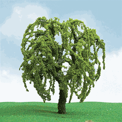 JTT 92302 HO Pro-Elite Series Tree Willow 3 to 3-1/2" Tall Pkg 2