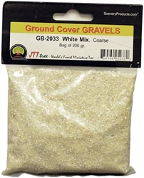 JTT 95233 Gravel White Mix Coarse Bag