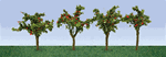 JTT 95517 HO Apple Tree Saplings 1-3/8" Tall Pkg 12