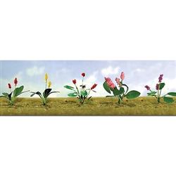 JTT 95561 HO Assorted Flower Plants Set #2 Pkg 10