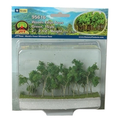 JTT 95616 Woods Edge Trees Green 2 to 2-1/2" pkg 15