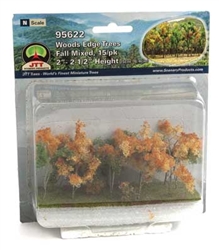 JTT 95622 Woods Edge Trees Mixed Fall 2 2-1/2" Tall pkg 15