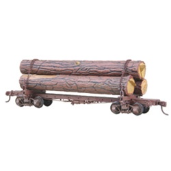 Kadee 102 HO Skeleton Log Car w/Load Kit Undecorated