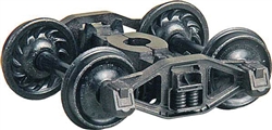 Kadee 1572 HO Bettendorf T-Section Trucks w/33" Code 88 Ribbed-Back Metal Wheels Pkg 2