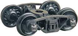 Kadee 1573 HO Vulcan Double Truss Trucks w/33" Code 88 Ribbed-Back Metal Wheels Pkg 2
