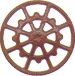Kadee 2020 HO Ajax Type Brake Wheels Pkg 8 Dark Box Car
