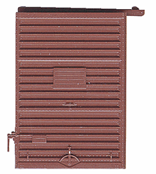 Kadee 2235 HO 7' Youngstown Box Car Door w/High Tack Board 2 Pair Box Car Red