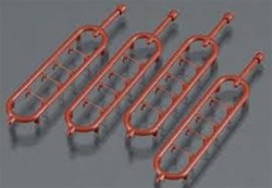 Kadee 2250 HO Side Grab Irons Oxide Pkg 16