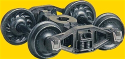 Kadee 572 HO Bettendorf T-Section Trucks w/33" Code 110 Ribbed-Back Metal Wheels Pkg 2