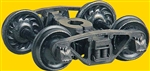 Kadee 573 HO Vulcan Double Truss Trucks w/33" Code 110 Ribbed-Back Metal Wheels Pkg 2