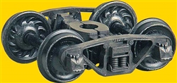 Kadee 573 HO Vulcan Double Truss Trucks w/33" Code 110 Ribbed-Back Metal Wheels Pkg 2