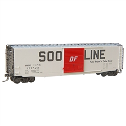 Kadee 6128 HO Pullman-Standard PS-1 50' Boxcar w/9' Door Soo Line #177823 As-Built 1961 Custom Equipped