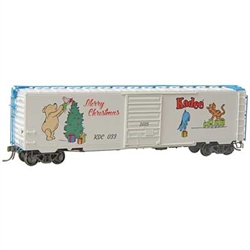Kadee 6934 HO 50' PS-1 Boxcar with 8' Door Winnie-the-Pooh and Friends 2025 Christmas Car