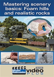 Kalmbach 15301 Mastering Scenery Basics DVD Foam Hills and Realistic Rocks 1 Hour 21 Minutes