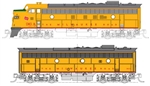 Kato 106-0432 N EMD FP7A-F7B Set Standard DC Milwaukee Road #96A 96B