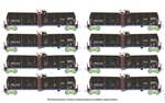 Kato 106-4801 N Greenbrier Tank Car 8 Pack Greenbrier Leasing GBRX Set #1