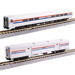 Kato 106-6294 N Amfleet II Lounge 73' Baggage Car Set Amtrak #28023 1212  Phase III
