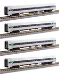 Kato 10680211 N Amfleet I 3 Coach & Cafe Set with Interior Lights Amtrak #43379 82583 82777 82899  Phase VII