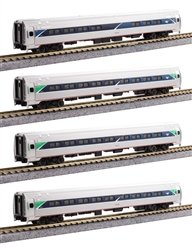 Kato 106-8021 N Amfleet I 3 Coach & Cafe Set Amtrak #43379 82583 82777 82899 Phase VII