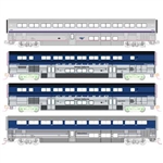 Kato 106-90021 N Pacific Surfliner Add-On Set Interior Lights Amtrak 2 Surfliner & 2 Superliner Coaches