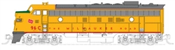 Kato 176-2303 N EMD FP7A Standard DC Milwaukee Road #96C
