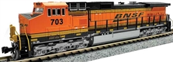Kato 176-3518 N GE C44-9W Standard DC BNSF Railway #796 Wedge Logo
