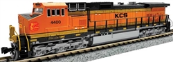 Kato 176-3519 N GE C44-9W Standard DC Kansas City Southern #4400 Ex-BNSF Patch KCS Logo