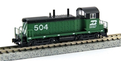 Kato 176-4378 N EMD NW2 Standard DC Burlington Northern #543