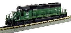 Kato 176-4822 N EMD SD40-2 Early DC Burlington Northern #6328