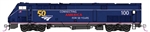 Kato 176-6035LS N GE P42 Genesis LS Amtrak #100 Midnight 50th Anniversary Logo