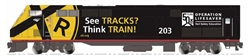 Kato 176-6039LS N GE P42 Genesis LS Amtrak #203 Operation Lifesaver 50th Anniversary