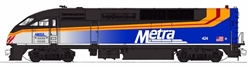 Kato 176-6124 N Motive Power Industries MP36PH Standard DC Metra #424