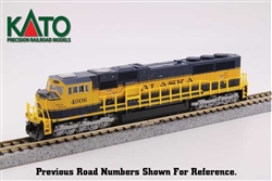 Kato 176-6411 N EMD SD70MAC w/Nose Headlight Standard DC Alaska Railroad #4015 Spirit of North Pole