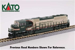 Kato 176-6503 N EMD SD70MAC w/Cab Headlight Standard DC Burlington Northern Santa Fe #9647