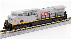 Kato 176-7046 N GE AC4400CW Low Numberboards Standard DC Kansas City Southern de Mexico #4555