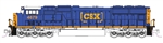 Kato 176-7616-DCC N EMD SD70M with Flat Radiators DCC CSX #4697 Boxcar Logo
