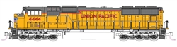 Kato 176-7618-DCC N EMD SD70M with Flat Radiators DCC Union Pacific #4444 Armour Yellow Frame Stripe