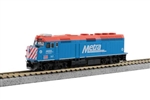 Kato 176-9107 N EMD F40PH Commuter Version Standard DC Metra #157 City of Palatine