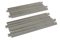 Kato 20-025 N Straight Double Concrete Slab Track Unitrack 4-7/8" Pkg 2
