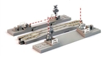 Kato 20-0271 N Crossing Gate and Rerailing Track Unitrack 4-7/8" Track Section