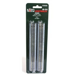 Kato 20-040 N Straight Roadbed Track Section Unitrack 2-7/16" Pkg 4