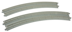 Kato 20-187 N Curved Double CT Superelevated Track Unitrack 16-3/8 & 15" 45-Degree Easements 1 Left 1 Right