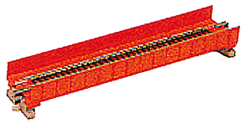 Kato 20-450 N Single-Plate Girder Bridge 7-5/16" Red