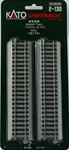 Kato 2-130 HO Unitrack Straight Sections 6-7/8" Pkg 4