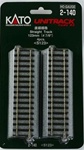Kato 2-140 HO Unitrack Straight Sections 4-7/8" Pkg 4