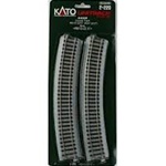 Kato 2-220 HO Curved Track 2-2.5-Degree Radius Pkg 4 Unitrack 2-4"