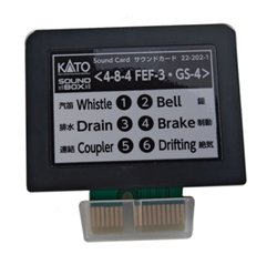 Kato 22-202-1 Soundbox Sound Card UP Class FEF-3 & SP GS-4 4-8-4 Sound Files Card Fits Soundbox