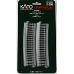 Kato 2-290 HO Curved Track 2- Pieces Right 34-1/8" 10-Degree